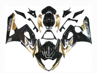 Mejores Carenados Moto Suzuki GSXR 1000 2005-2006 - Negro Oro