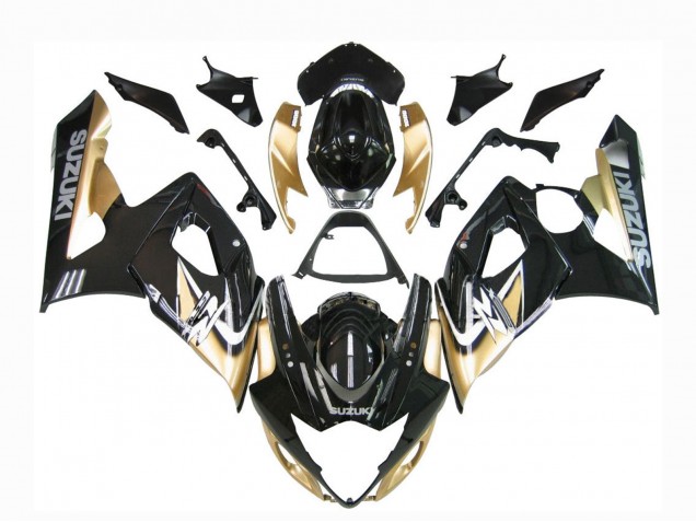 Mejores Carenados Moto Suzuki GSXR 1000 2005-2006 - Negro Oro