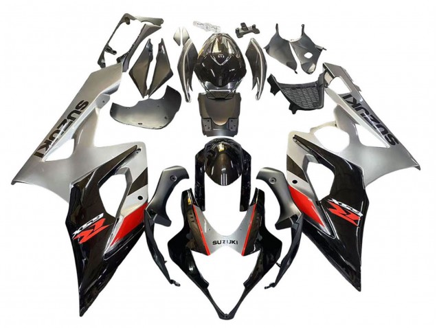 Mejores Carenado Moto Suzuki GSXR 1000 2005-2006 - Negro Gris Rojo