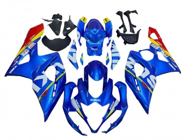 Mejores Carenados Moto Suzuki GSXR 1000 2005-2006 - Azul Amarillo Rojo Blanco