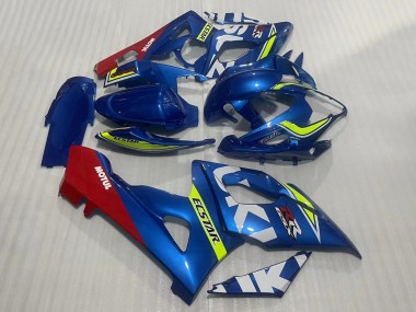 Mejores Carenados Moto Suzuki GSXR 1000 2005-2006 - Azul Amarillo Rojo Motul Ecstar