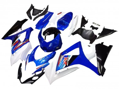 Mejores Carenados Moto Suzuki GSXR 1000 2007-2008 - Blanco Azul Negro Rojo