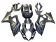 Mejores Carenados Moto Suzuki GSXR 1000 2007-2008 - Negro Mate Oro Calcomanía