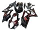 Mejores Carenados Moto Suzuki GSXR 1000 2007-2008 - Negro Rojo Llama