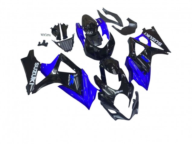 Mejores Kits Carenado Moto Suzuki GSXR 1000 2007-2008 - Azul Negro Brillante