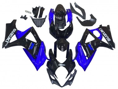 Mejores Kits Carenado Moto Suzuki GSXR 1000 2007-2008 - Azul Negro Brillante