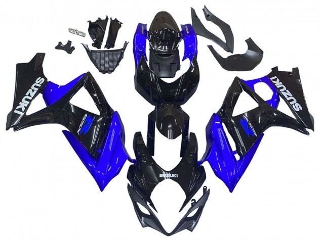 Mejores Kits Carenado Moto Suzuki GSXR 1000 2007-2008 - Azul Negro Brillante
