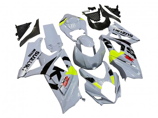 Mejores Carenados Moto Suzuki GSXR 1000 2007-2008 - Gris Claro Verde Negro