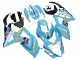 Mejores Carenados Moto Suzuki GSXR 1000 2007-2008 - Azul Claro Amarillo Negro Motul Rizla