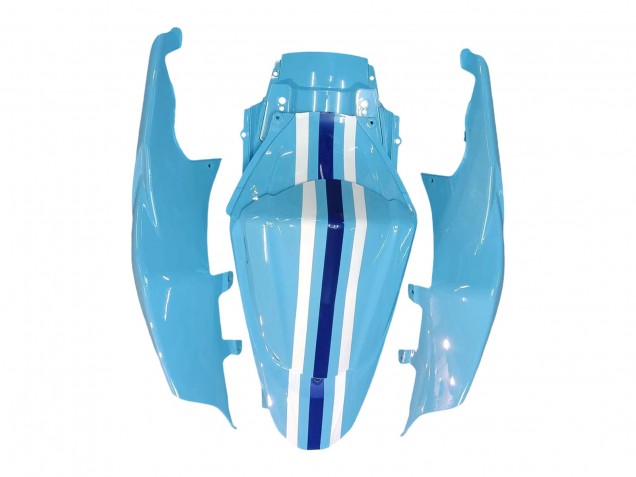 Mejores Carenados Moto Suzuki GSXR 1000 2007-2008 - Azul Claro Amarillo Negro Motul Rizla