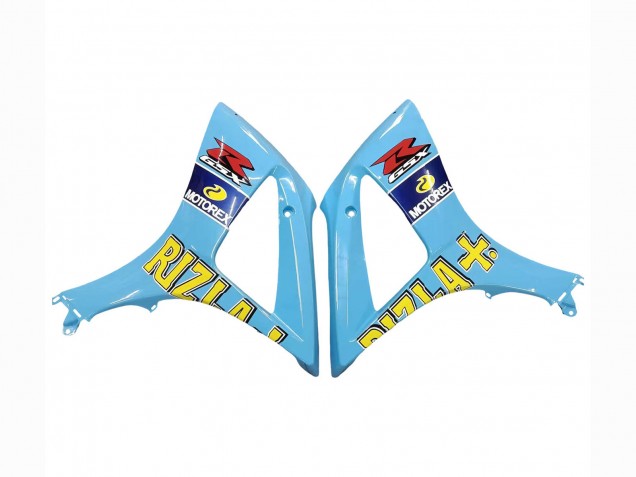 Mejores Carenados Moto Suzuki GSXR 1000 2007-2008 - Azul Claro Amarillo Negro Motul Rizla