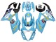 Mejores Carenados Moto Suzuki GSXR 1000 2007-2008 - Azul Claro Amarillo Negro Motul Rizla