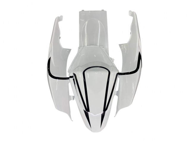 Mejores Carenados Moto Suzuki GSXR 1000 2007-2008 - Blanco Negro Alstare Corona Motul