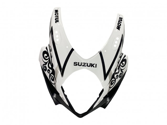 Mejores Carenados Moto Suzuki GSXR 1000 2007-2008 - Blanco Negro Alstare Corona Motul