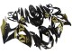 Mejores Carenados Moto Suzuki GSXR 1000 2009-2016 - Negro Brillante Oro