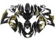 Mejores Carenados Moto Suzuki GSXR 1000 2009-2016 - Negro Brillante Oro