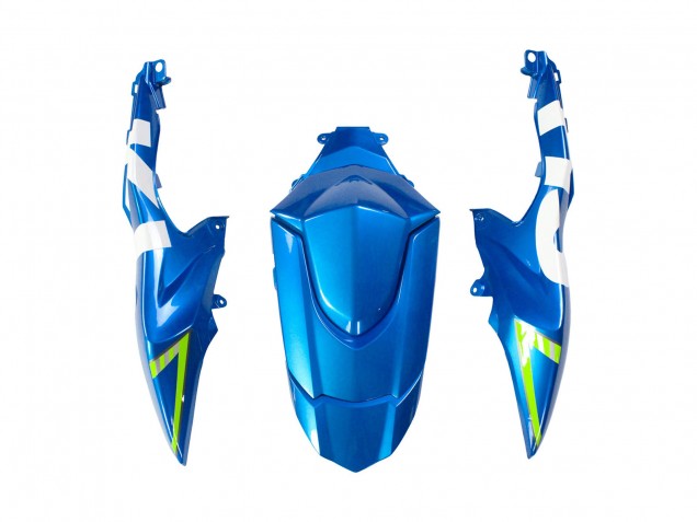 Mejores Carenados Moto Suzuki GSXR 1000 2009-2016 - Azul Claro Verde Motul 29 Ecstar