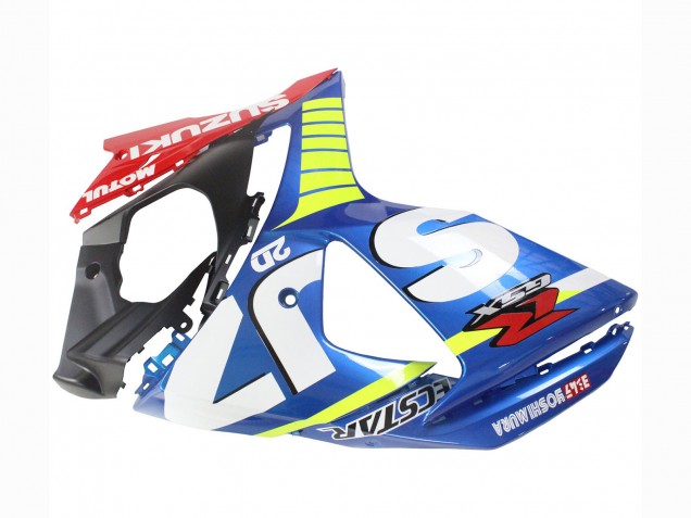 Mejores Carenados Moto Suzuki GSXR 1000 2009-2016 - Azul Claro Verde Rojo Motul