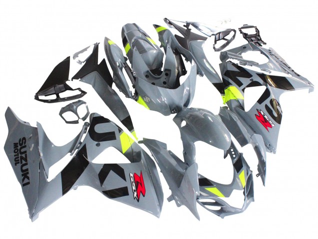 Mejores Carenados Moto Suzuki GSXR 1000 2009-2016 - Gris Neon Amarillo Negro Motul