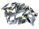 Mejores Carenados Moto Suzuki GSXR 1000 2009-2016 - Gris Neon Amarillo Negro Motul