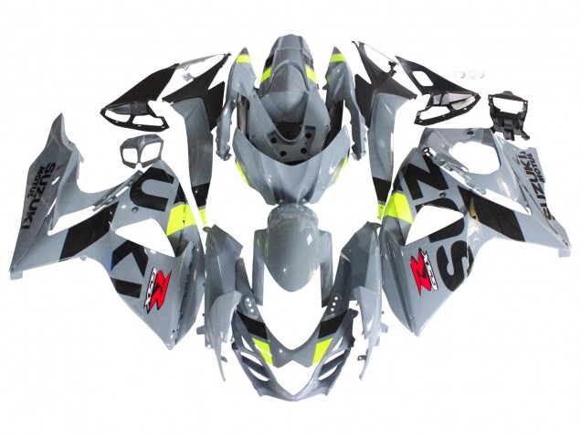 Mejores Carenados Moto Suzuki GSXR 1000 2009-2016 - Gris Neon Amarillo Negro Motul