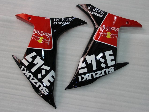 Mejores Carenados Moto Suzuki GSXR 1000 2009-2016 - Rojo Negro Blanco 13