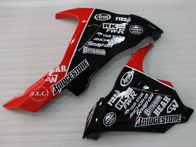 Mejores Carenados Moto Suzuki GSXR 1000 2009-2016 - Rojo Negro Blanco 13