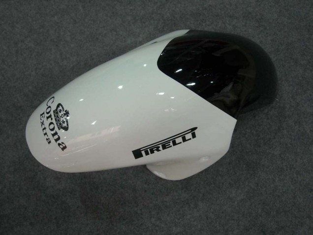 Mejores Carenados Moto Suzuki GSXR 1300 Hayabusa 1996-2007 - Blanco Negro Corona