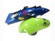 Mejores Carenados Moto Suzuki GSXR 1300 Hayabusa 1996-2007 - Azul Verde Tiburón 46
