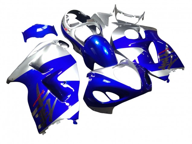 Mejores Carenados Moto Suzuki GSXR 1300 Hayabusa 1996-2007 - Azul Plata Hayabusa