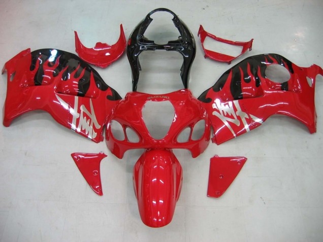 Mejores Carenados Moto Suzuki GSXR 1300 Hayabusa 1996-2007 - Rojo Negro