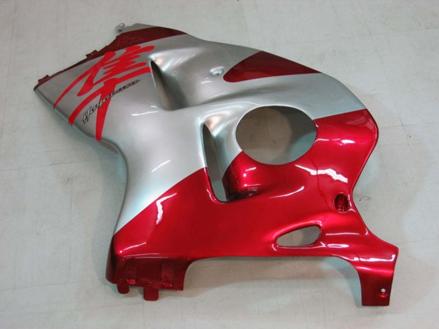 Mejores Carenados Moto Suzuki GSXR 1300 Hayabusa 1996-2007 - Plata Rojo Hayabusa