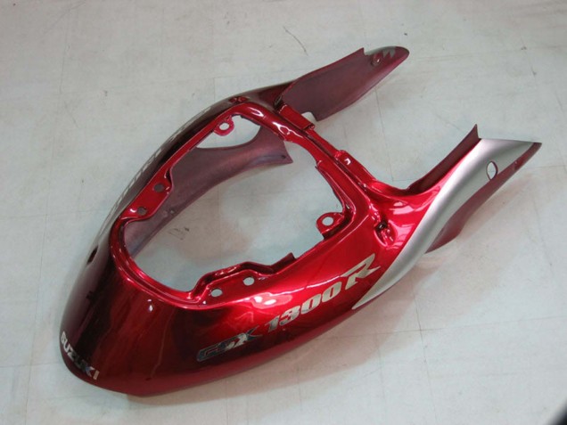 Mejores Carenados Moto Suzuki GSXR 1300 Hayabusa 1996-2007 - Plata Rojo Hayabusa