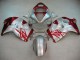 Mejores Carenados Moto Suzuki GSXR 1300 Hayabusa 1996-2007 - Plata Rojo Hayabusa
