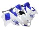 Mejores Carenados Moto Suzuki GSXR 1300 Hayabusa 1996-2007 - Blanco Azul Hayabusa