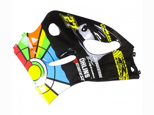 Mejores Carenados Moto Suzuki GSXR 600 / GSXR 750 1996-2000 - Negro Multicolor 27
