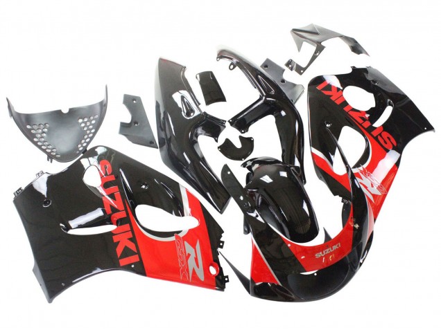 Mejores Carenados Moto Suzuki GSXR 600 / GSXR 750 1996-2000 - Negro Rojo