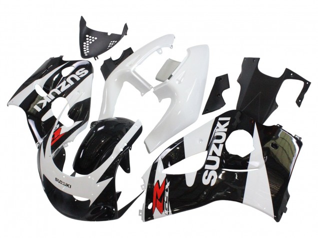 Mejores Carenados Moto Suzuki GSXR 600 / GSXR 750 1996-2000 - Negro Blanco