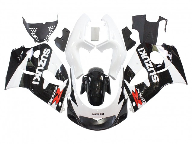 Mejores Carenados Moto Suzuki GSXR 600 / GSXR 750 1996-2000 - Negro Blanco