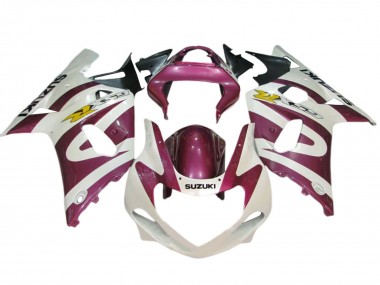 Mejores Carenados Moto Suzuki GSXR 600 / GSXR 750 2001-2003 - Blanco Rosa Amarillo