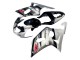 Mejores Carenado Moto Suzuki GSXR 600 / GSXR 750 2001-2003 - Plata Negro Brillante Rojo