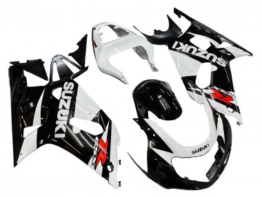 Mejores Carenados Moto Suzuki GSXR 600 / GSXR 750 2001-2003 - Blanco Negro Brillante Rojo