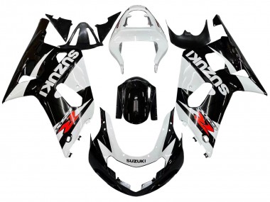 Mejores Carenados Moto Suzuki GSXR 600 / GSXR 750 2001-2003 - Blanco Negro Brillante Rojo