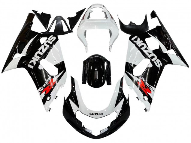 Mejores Carenados Moto Suzuki GSXR 600 / GSXR 750 2001-2003 - Blanco Negro Brillante Rojo