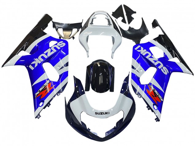 Mejores Carenados Moto Suzuki GSXR 600 / GSXR 750 2001-2003 - Azul Blanco Negro Brillante Rojo