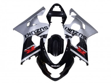 Mejores Carenados Moto Suzuki GSXR 600 / GSXR 750 2001-2003 - Plata Negro Brillante Rojo
