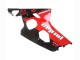 Mejores Carenados Moto Suzuki GSXR 600 / GSXR 750 2004-2005 - Negro Brillante Rojo Jordan Michelin
