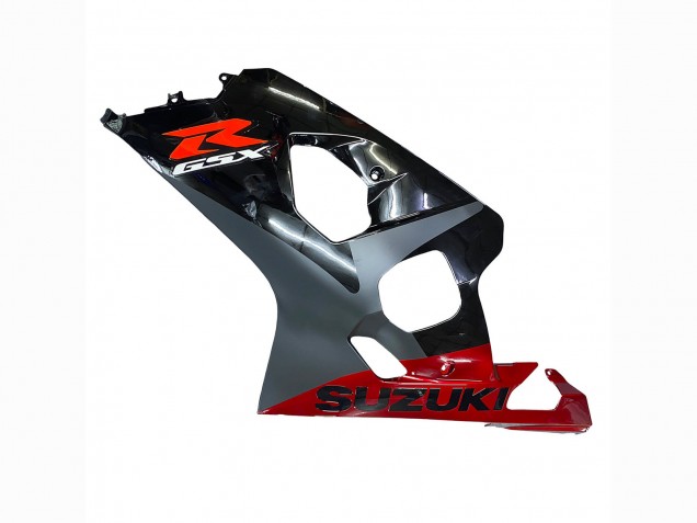 Mejores Carenados Moto Suzuki GSXR 600 / GSXR 750 2004-2005 - Negro Gris Rojo