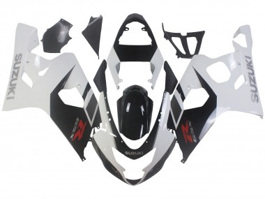 Mejores Carenados Moto Suzuki GSXR 600 / GSXR 750 2004-2005 - Blanco Negro Rojo