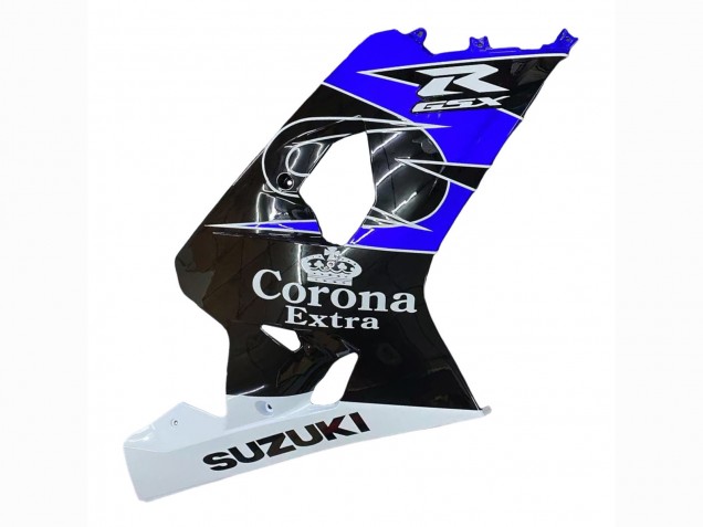 Mejores Carenado Moto Suzuki GSXR 600 / GSXR 750 2004-2005 - Blanco Azul Negro Corona Motul